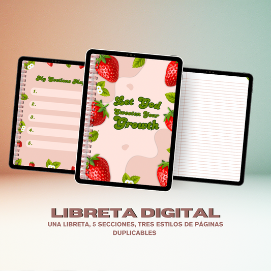 Strawberry Digital Notebook