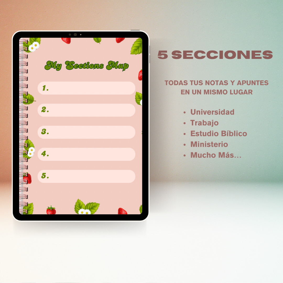 Strawberry Digital Notebook